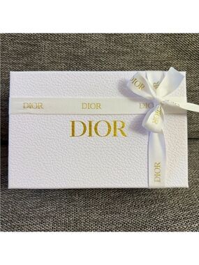 Dior White Empty Small Ribbon Rectangle Gift Box Paper Gift Birthday